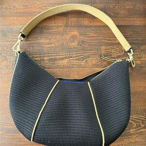 Rothy's Black and Tan Hobo Bag